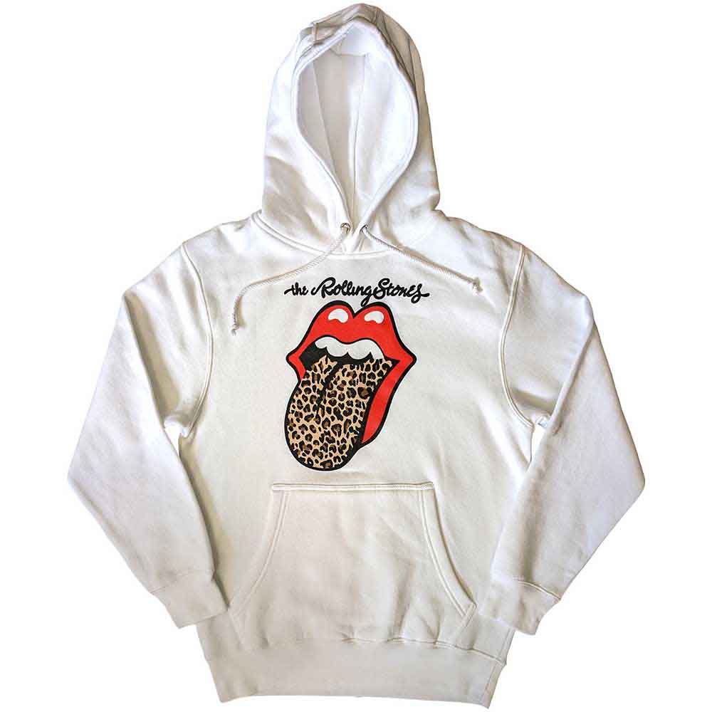The Rolling Stones Leopard Tongue White