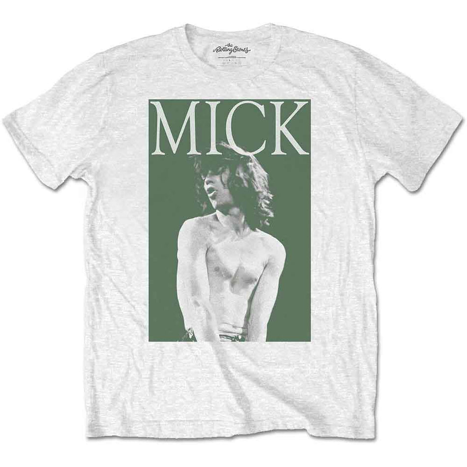 The Rolling Stones Mick Photo Version 2 White