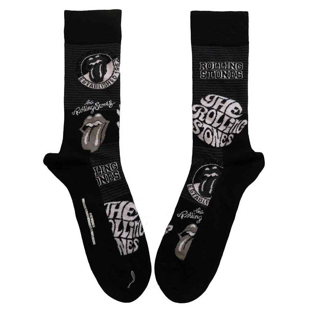 The Rolling Stones Mono Logos Black