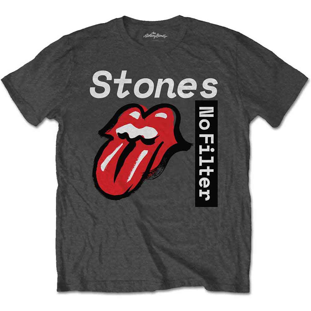 The Rolling Stones No Filter Text Grey