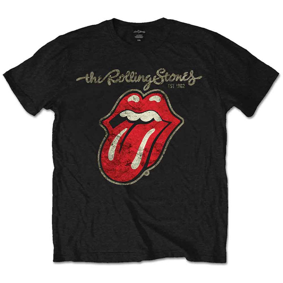 The Rolling Stones Plastered Tongue Black