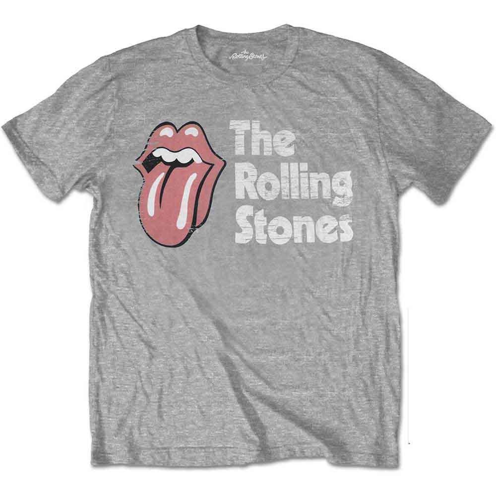 The Rolling Stones Scratched Logo Grey