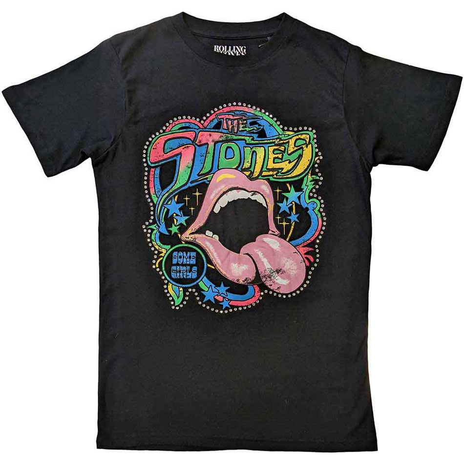 The Rolling Stones Some Girls Neon Tongue Black
