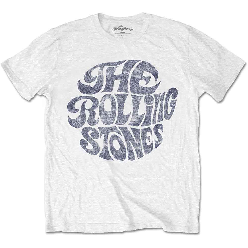 The Rolling Stones Vintage 70s Logo White