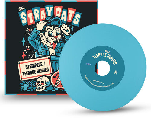 The Stray Cats Stampede / Teenage Heaven (Limited Edition) [Blue 7"]