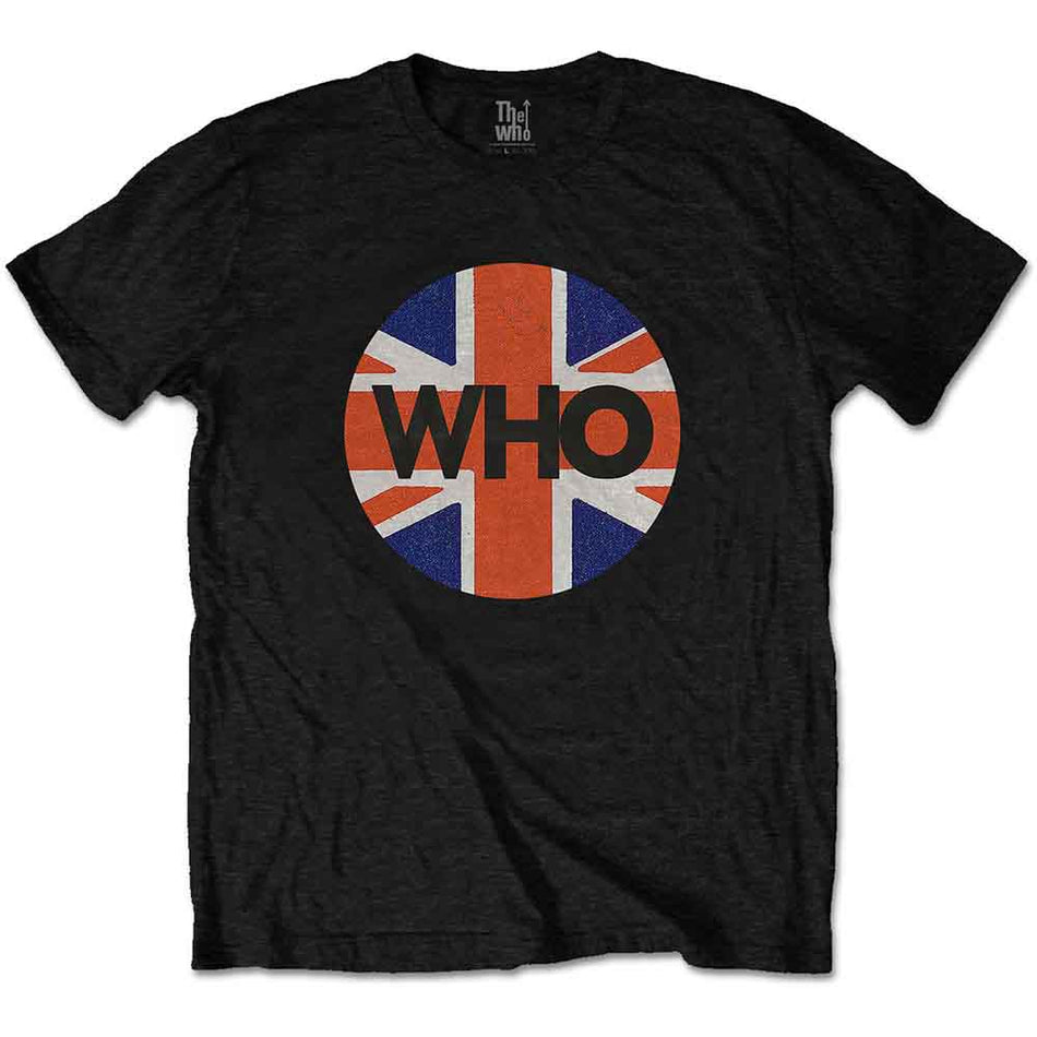 The Who Union Jack Circle Black
