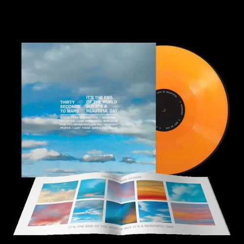 Thirty Seconds To Mars It's The End Of The World But It's A Beautiful Day (Limited Orange Vinyl edition) - Record Album - Vinyl LP