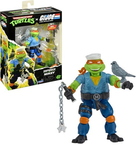 Tmnt X Gi Joe - Mikey X Shipwreck Action Figure Teenage Mutant Ninja Turtles x G.I. Joe - Shipwreck x Mikey Action Figure (TMNT) - CD Album