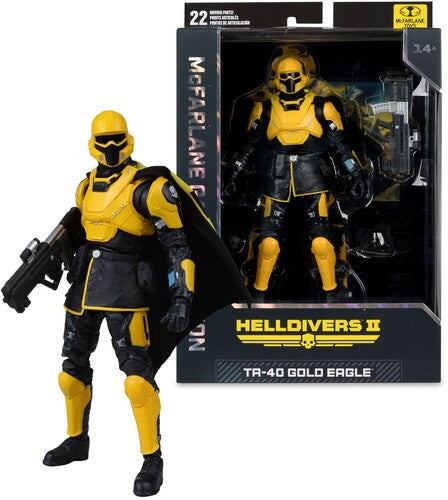 Tmp Gaming 7in Tr40 Gold Eagle Helldivers II Fig McFarlane Gaming Edition - Helldivers 2 - T4-40 Gold Eagle 7" Action Figure - Action Figure