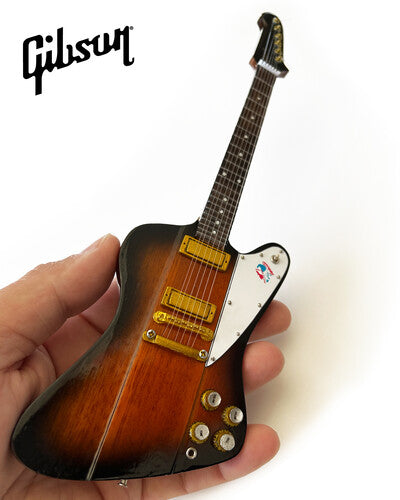 Tom Petty Tom Petty Gibson Firebird Signature V Sunburst Red & Blue Logo 10 Inch Miniature Guitar - Accessory