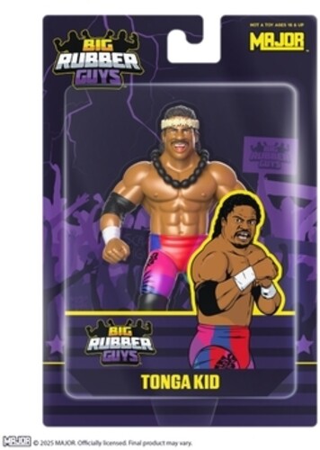Tonga Kid Big Rubber Guys Wrestling Tonga Kid 8 Inch Figure - Collectibles