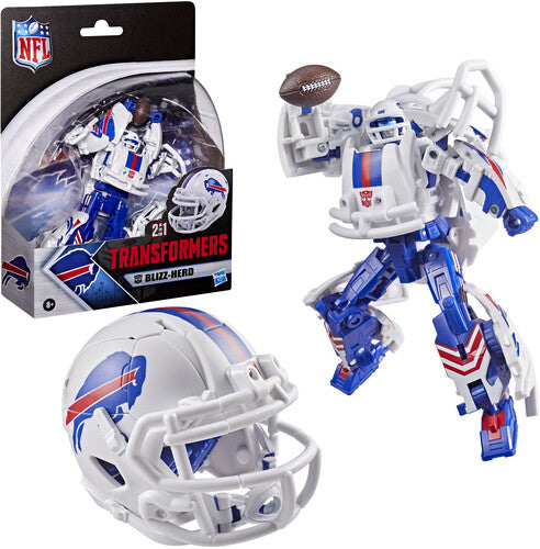 Tra Collab NFL Buf Blizzherd Transformers x NFL - Buffalo Bills - Blizz-herd Helmet Action Figure - CD Album