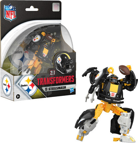 Tra Gen Collab Sport Black Transformers x NFL - Pittsburgh Steelers - Steelsmash Helmet Action Figure - CD Album