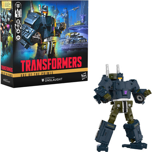 Tra Gen Prime Cmdr Onslaught Transformers - Age of the Primes - Commander Class Combaticon Onslaught Action Figure - Action Figure