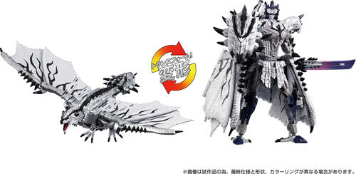 Tra Gen Tt Import Monsterhunter Silvrathalosprime Transformers x Monster Hunter - Takara Tomy: Synergenex - Silver Rathalos Prime Converting Action Figure - CD Album
