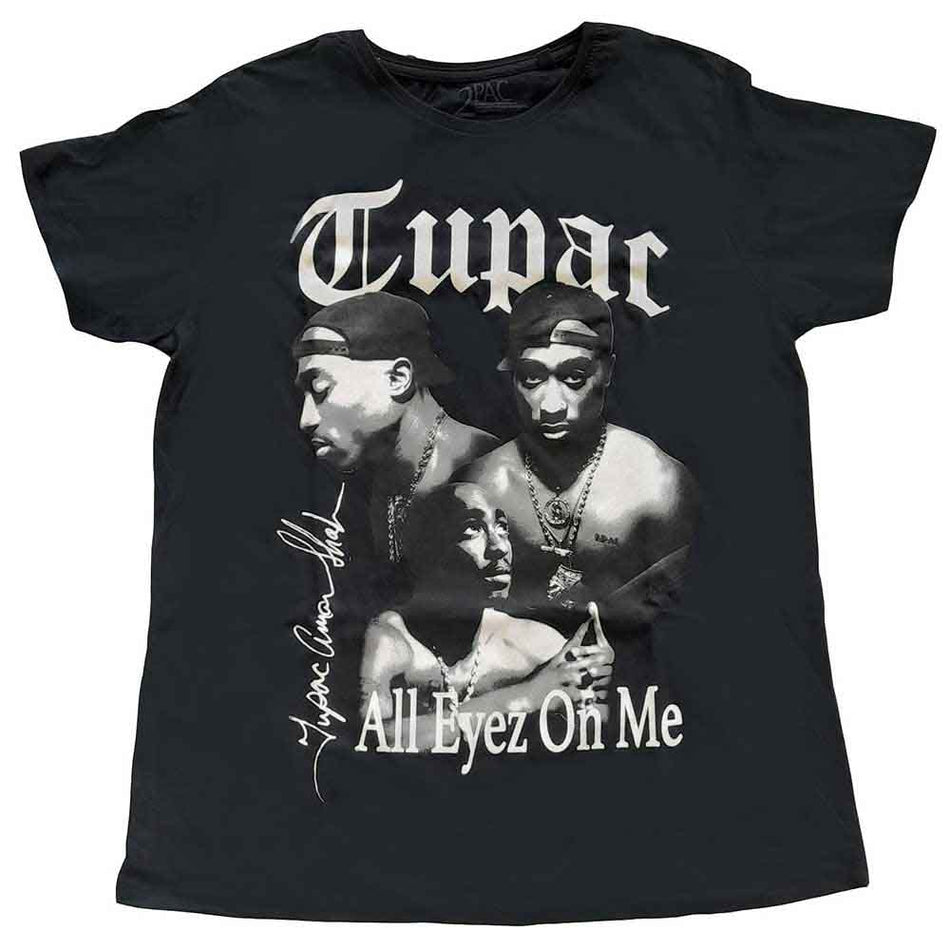 Tupac All Eyez B&W Black