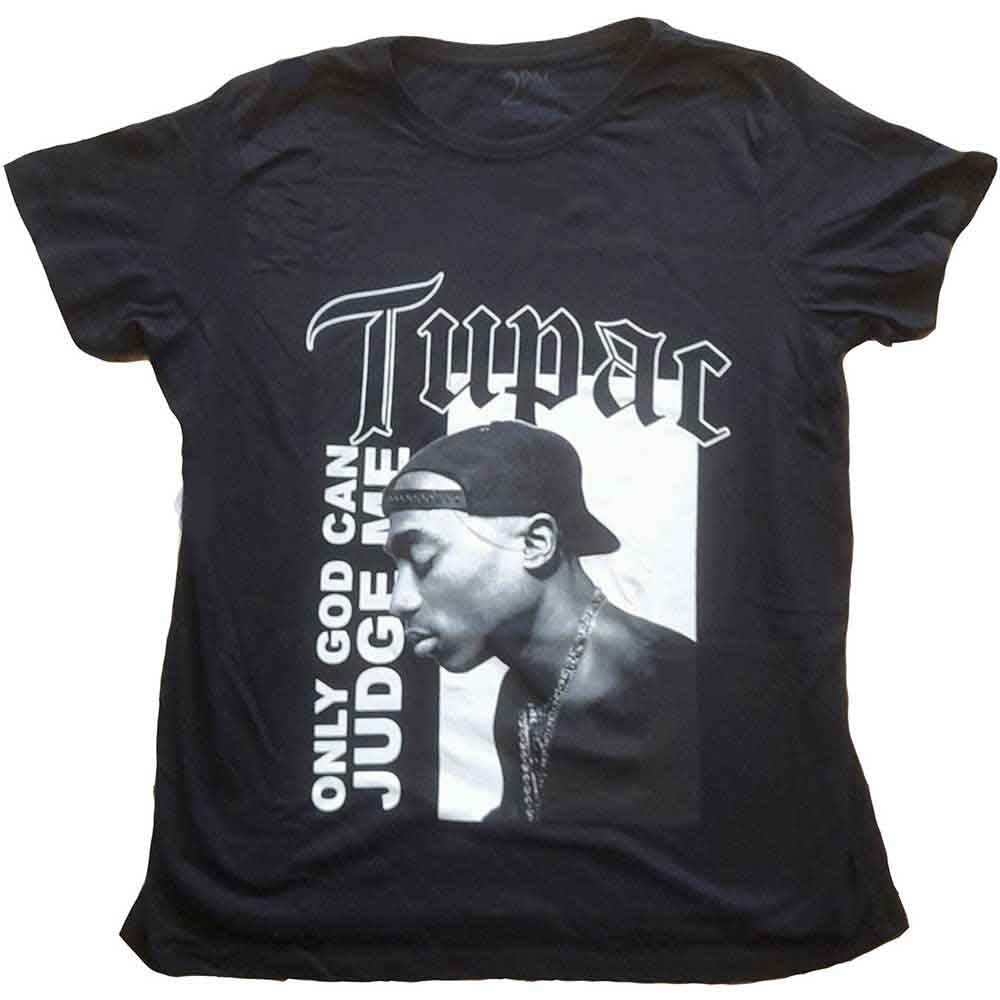 Tupac Only God Text Black