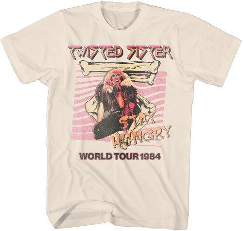 Twisted Sister Twisted Sister - Stay Hungry World Tour 1984 T-Shirt - 2XL Natural 25TWS010A5
