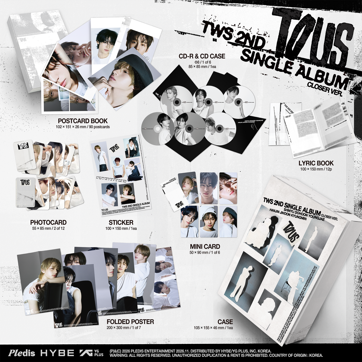 TWS TWS 2nd Single Album 'TO US' (Closer Ver.) [CD]
