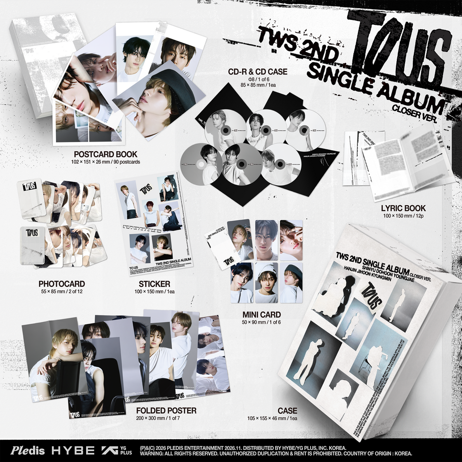 TWS TWS 2nd Single Album 'TO US' (Closer Ver.) [CD]