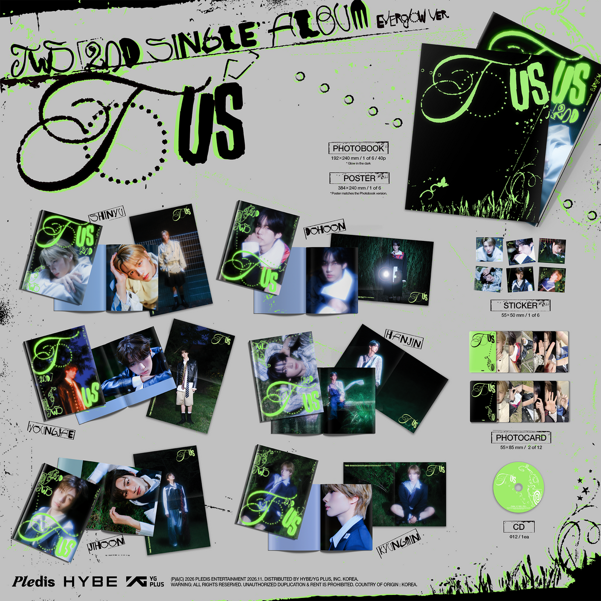 TWS TWS 2nd Single Album 'TO US' (Everglow Ver.) [CD]