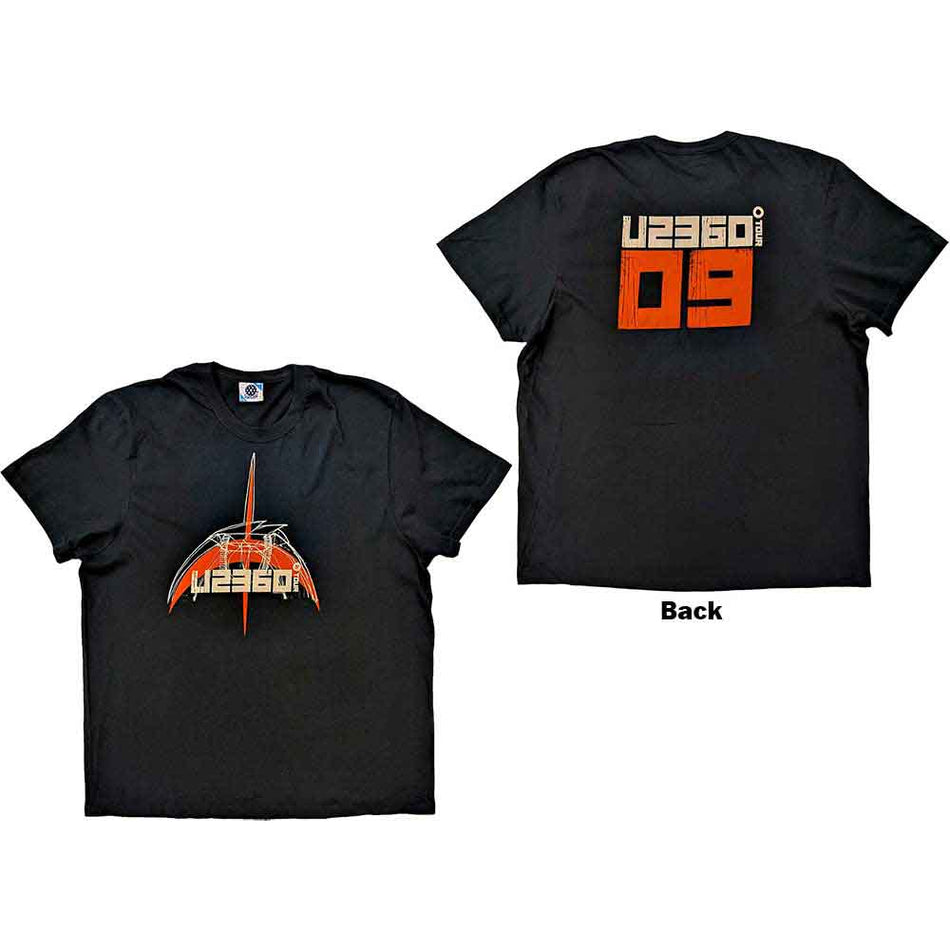 U2 360 Degree Tour 2009 Orange Logo Black