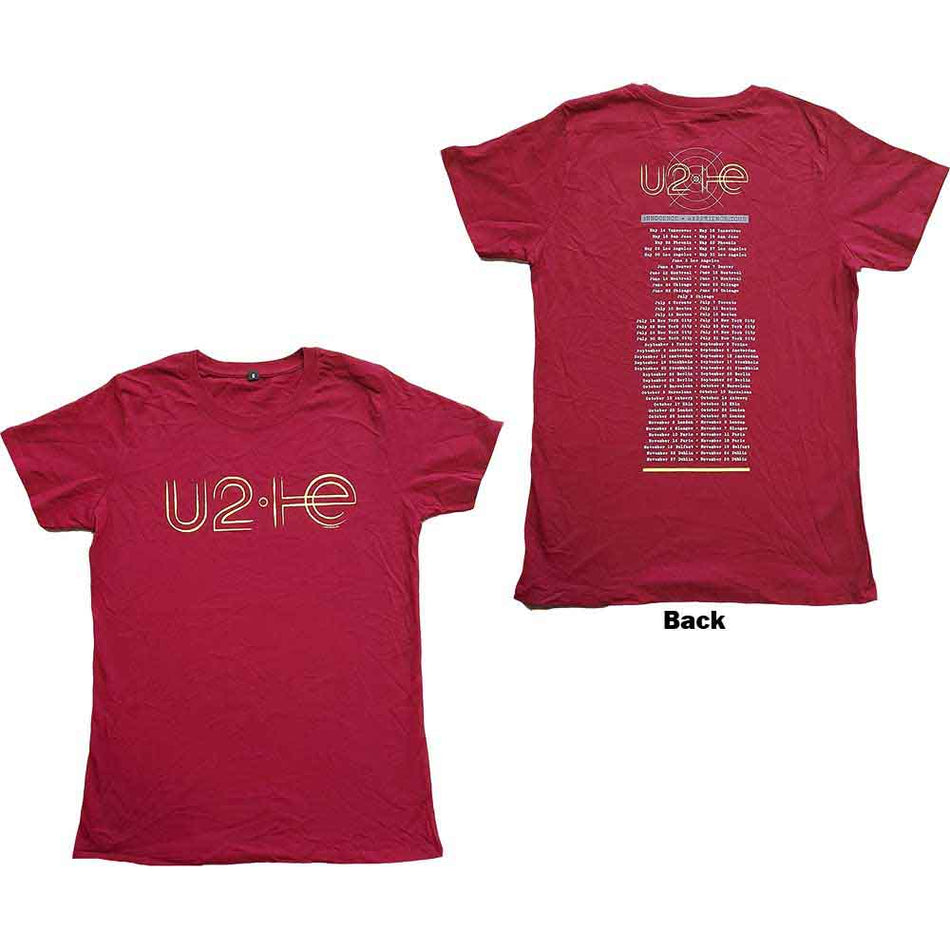 U2 I+E 2015 Tour Dates Red