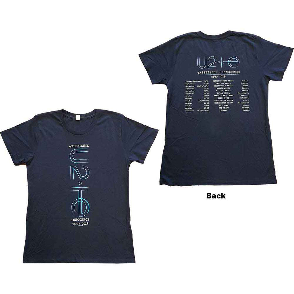 U2 I+E 2018 Tour Dates Blue