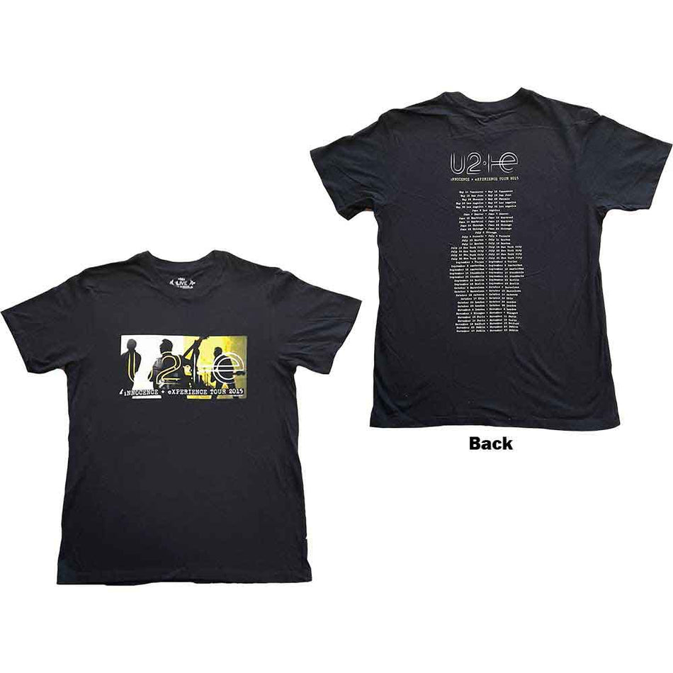 U2 I+E Tour 2015 Band Silhouettes Black