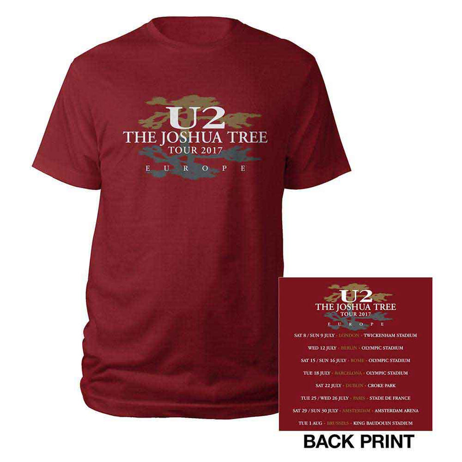 U2 Joshua Tree 2017 Red
