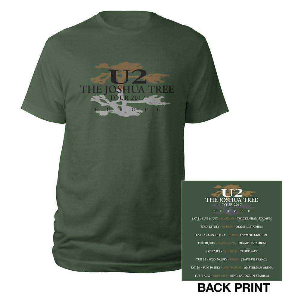 U2 Joshua Tree Logo 2017 Green