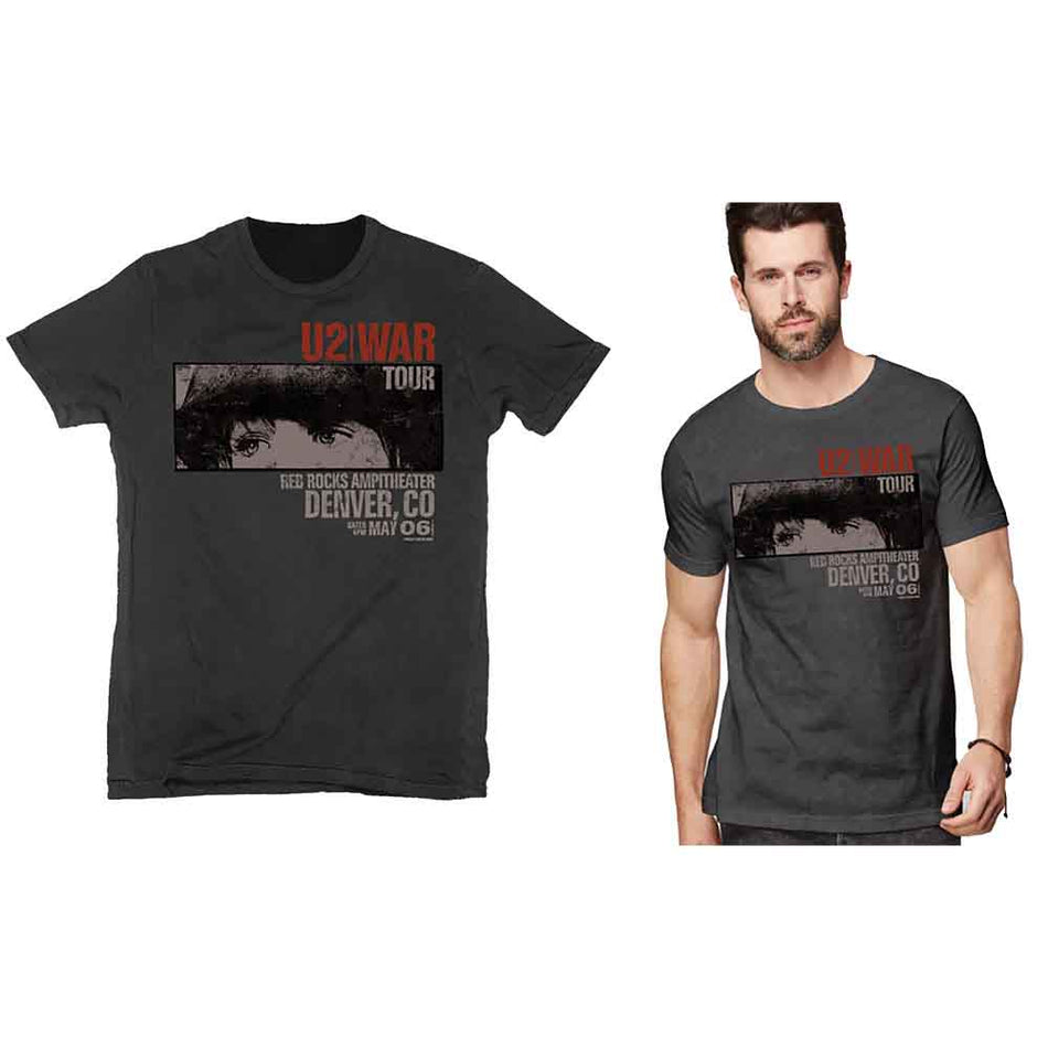 U2 War Red Rocks Black