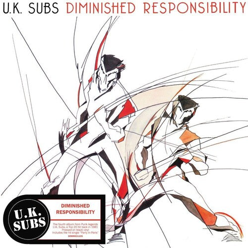 Uk Subs Diminished Responsibility - Record Album - Vinyl LP