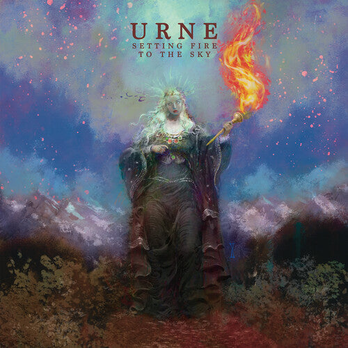 Urne Setting Fire to the Sky - Turquoise - Record Album - Vinyl LP