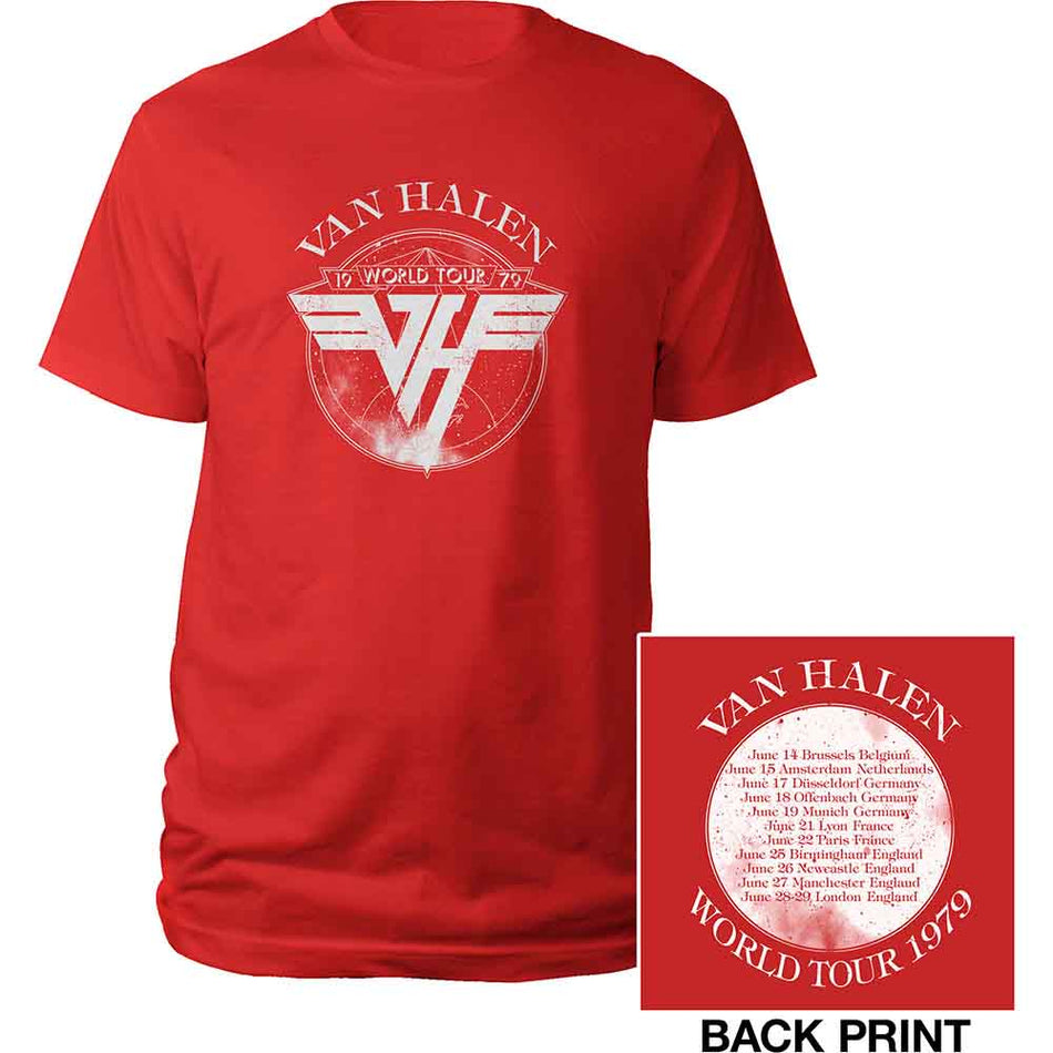 Van Halen 1979 Tour Red