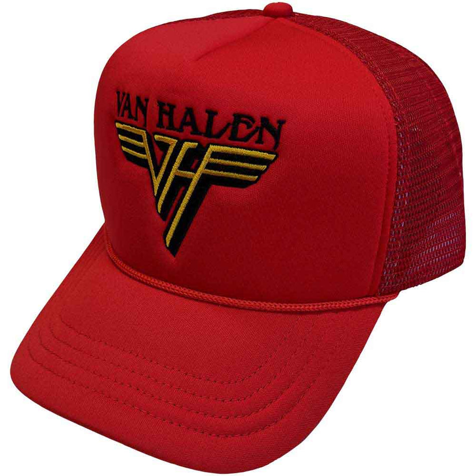 Van Halen Text & Yellow Logo Red, Black