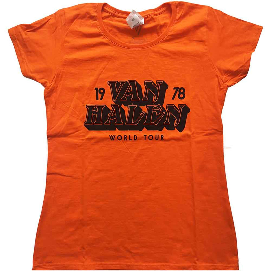 Van Halen World Tour '78 Orange