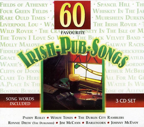 Various Artists 60 Favourite Irish Pub Songs - 3-Disc CD Album