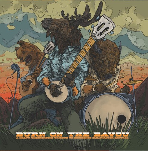 Various Artists Burn On The Bayou: Heavy Underground Tribute To Creedence Clearwater Revival - Triple Record Album - Vinyl LP