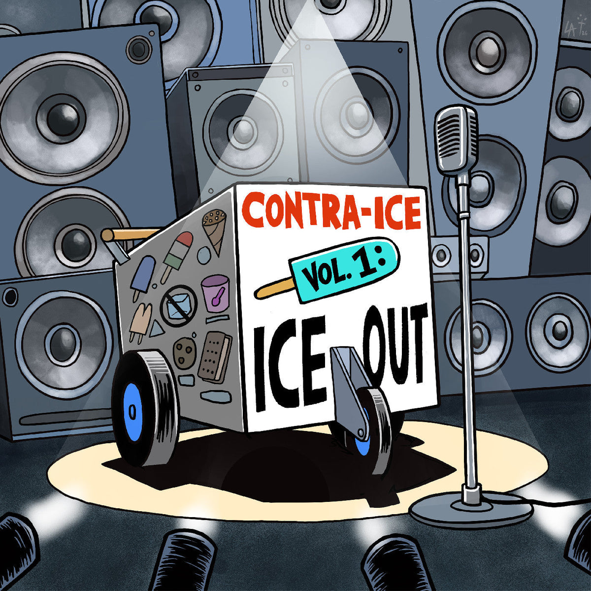 Various Artists Contra-Ice Vol. 1: Ice Out (Orange/Blue Vinyl)