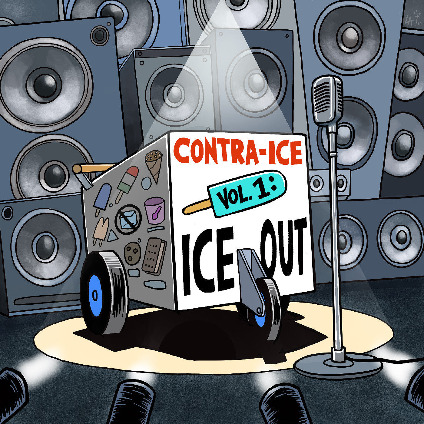 Various Artists Contra-Ice Vol. 1: Ice Out (Orange/Blue Vinyl)