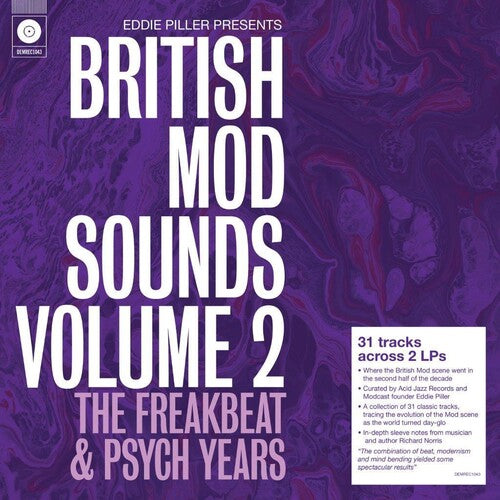 Various Artists Eddie Piller Presents British Mod Sounds Of The 1960s Volume 2: The Freakbeat & Psych Years / Various - Double Record Album - Vinyl LP