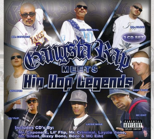 Various Artists Gangsta Rap Meets Hip-Hop Legends - 3-Disc CD Album