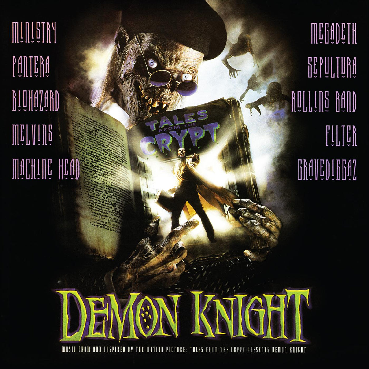 Various Artists Tales From The Crypt Presents: Demon Knight—Original Motion Picture Soundtrack (Blue & White Cryptkeeper Halloween Splatter Vinyl)