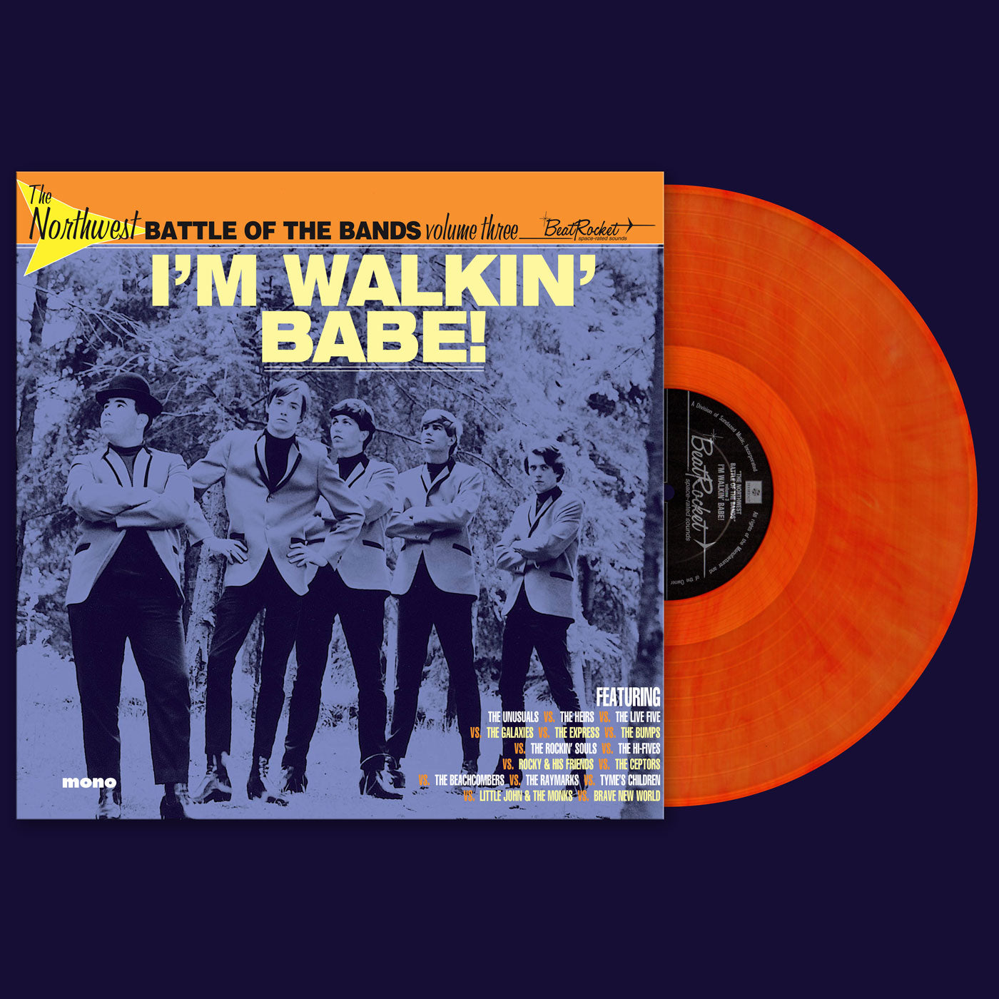 Various Artists The Northwest Battle Of The Bands Vol. 3: I'm Walkin' Babe! (ORANGE VINYL)