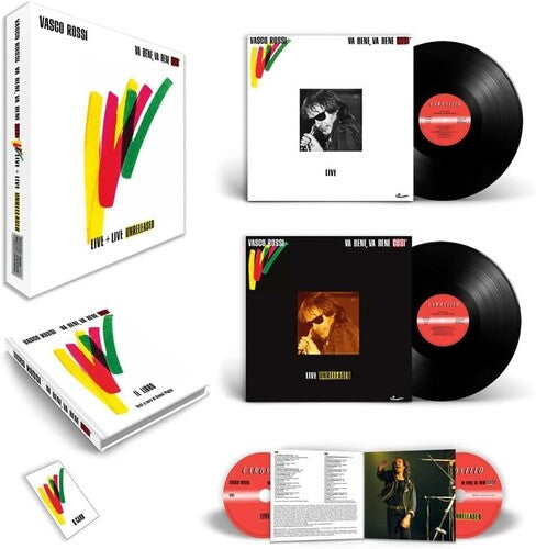 Vasco Rossi Va Bene, Va Bene Cosi Live + Live Unreleased: 40th Anniversary Special Edition - 4-Disc Record Album - Vinyl LP