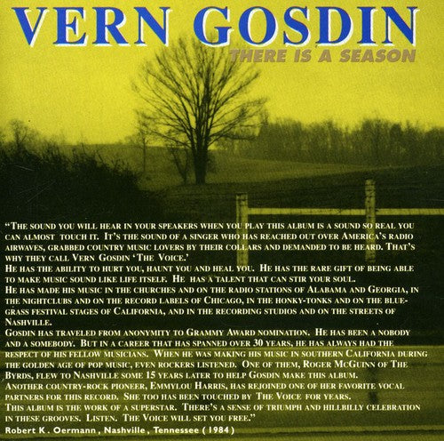 Vern Gosdin There Is a Season - CD Album