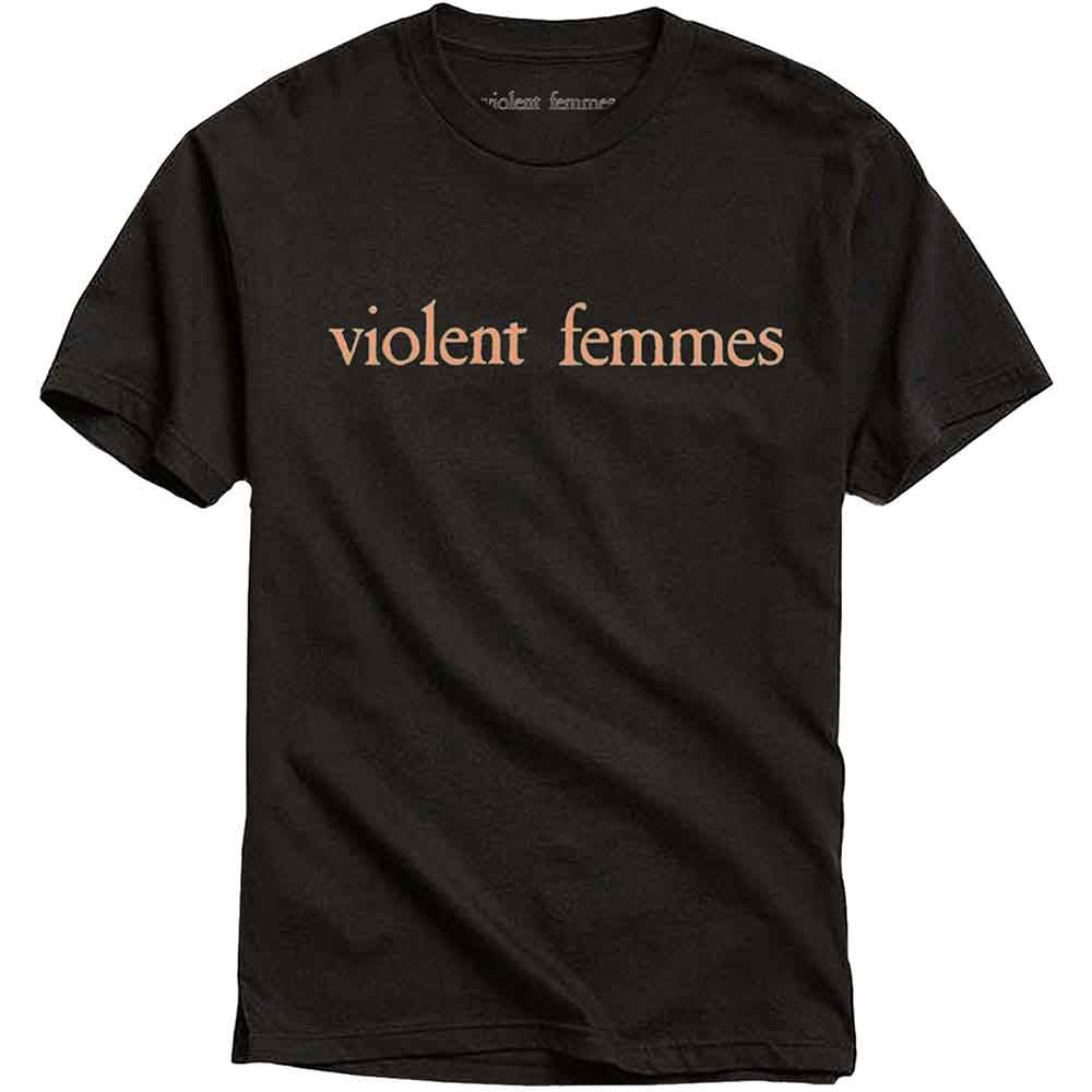 Violent Femmes Salmon Pink Vintage Logo Black