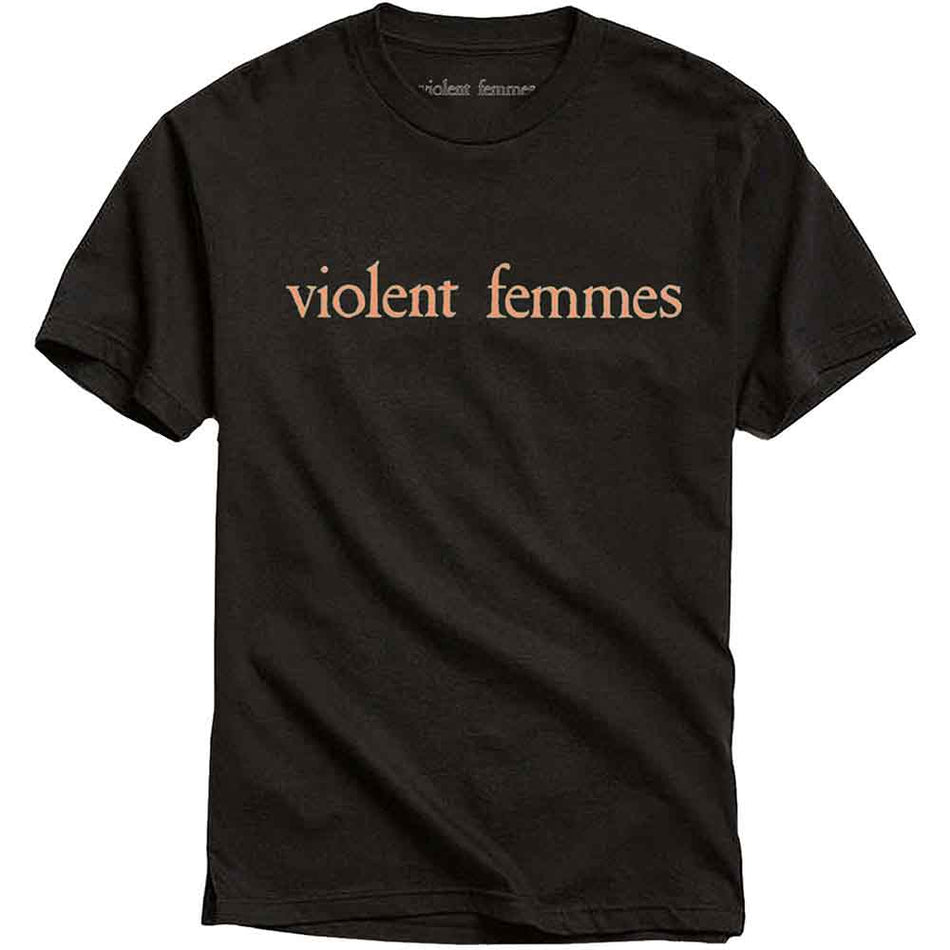 Violent Femmes Salmon Pink Vintage Logo Black