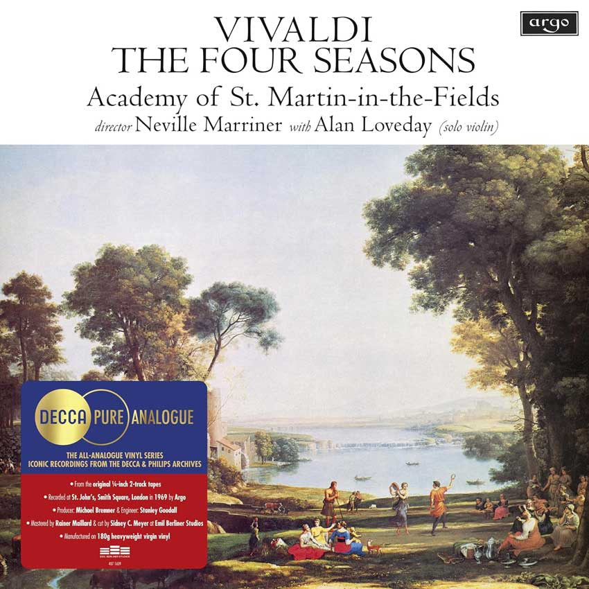Vivaldi / Loveday / Marriner / Academy st Martin Vivaldi: The Four Seasons (Pure Analogue) - Record Album - Vinyl LP